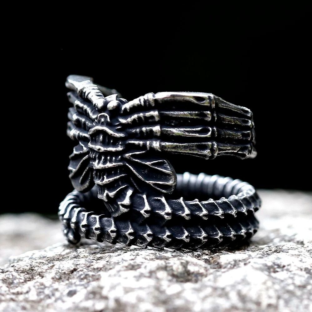 Jewelry Alien Ring Streetwear Jewelry Fashion Gift Size ONE SIZE - 3 Thumbnail