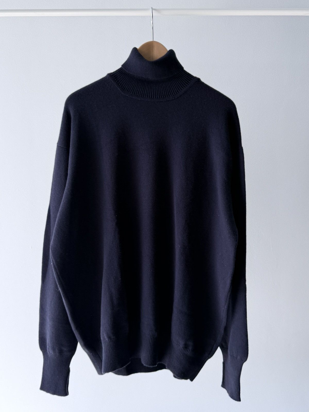 Fedeli NWT Fedeli Navy Blue Cashmere Turtleneck Sweater Size US XXL / EU 58 / 5 - 3 Thumbnail