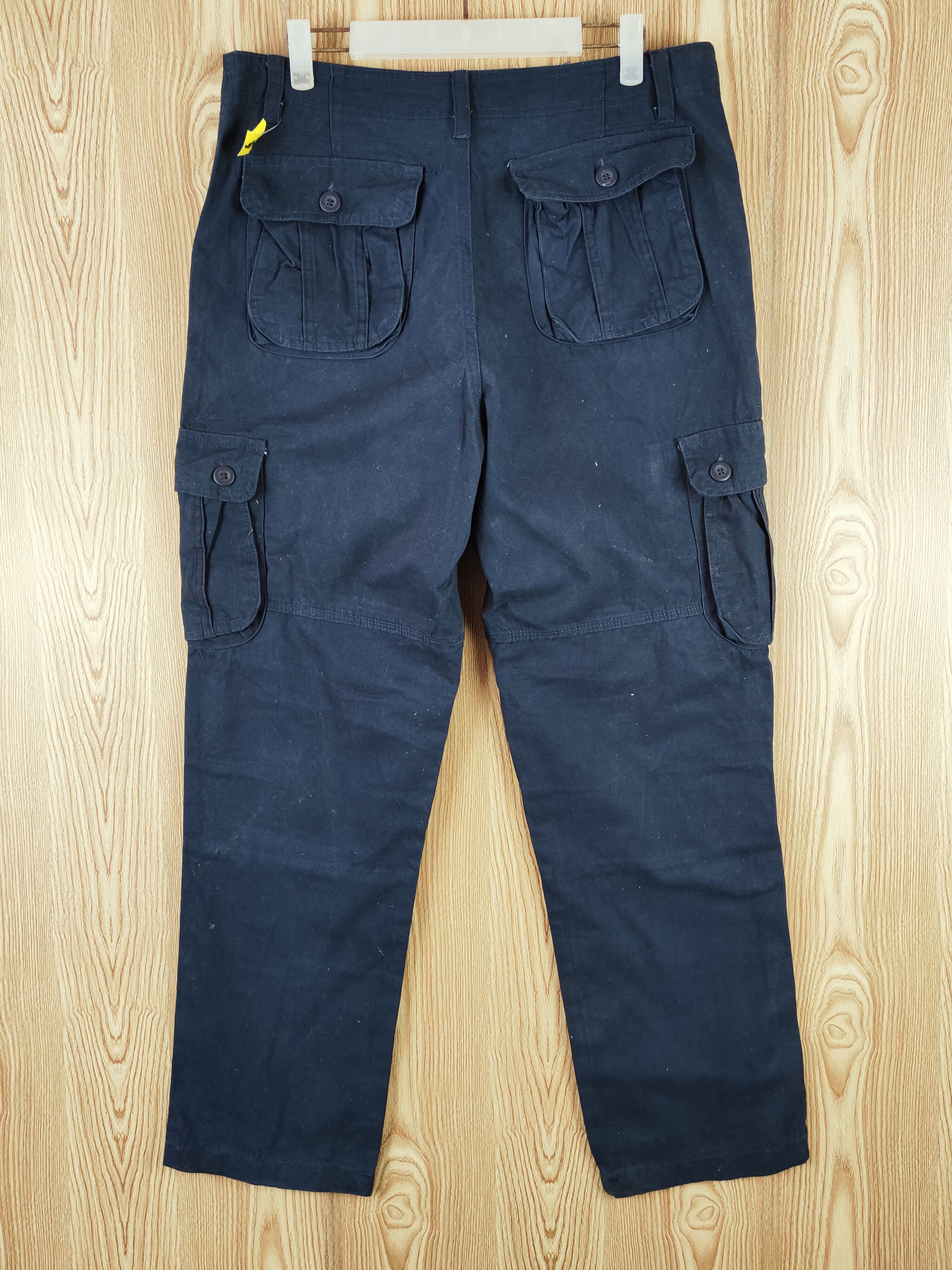 Japanese Brand Japanese Brand Navy Multipocket Tactical Cargo Pants #W018 Size US 34 / EU 50 - 7 Thumbnail