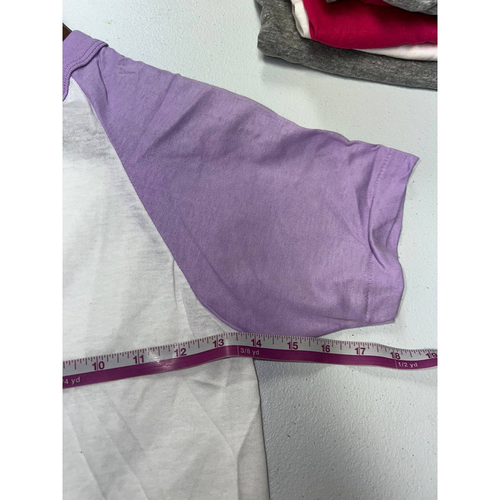 Other 80s Women's Sportswear White Purple Crop Top Shirt Women S Size S / US 4 / IT 40 - 7 Thumbnail