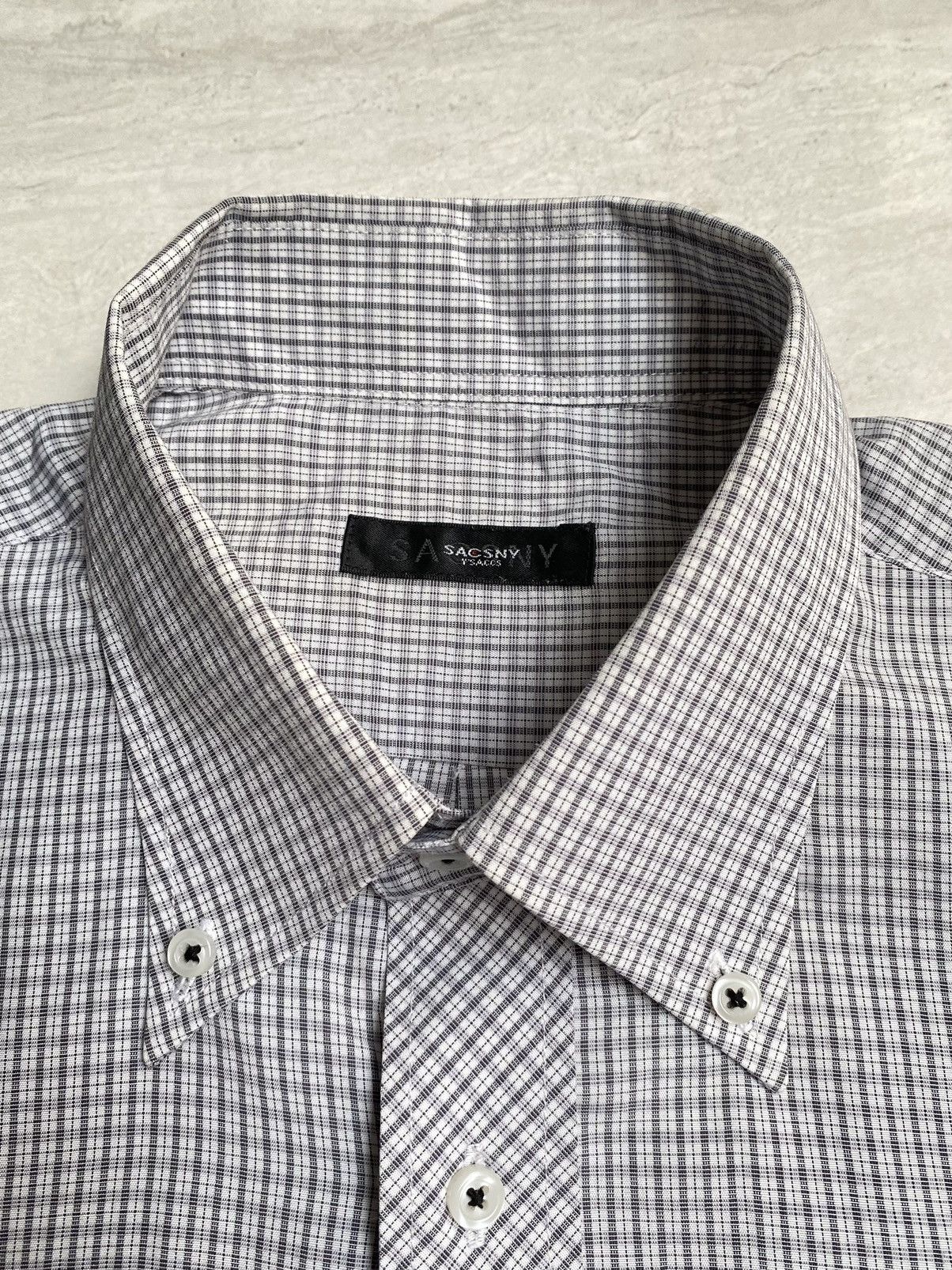 Yohji Yamamoto Yohji Yamamoto SACSNY Y’SACCS Plaid Shirt Size US L / EU 52-54 / 3 - 11 Thumbnail