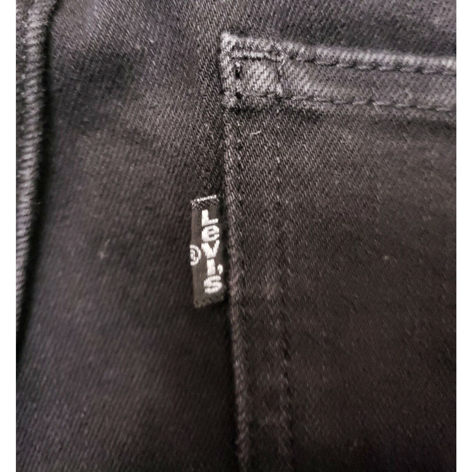 Levi's Levi's Women's Skinny Stretch Bib Black Overalls Size 26 Size 26" / US 2 / IT 38 - 5 Thumbnail