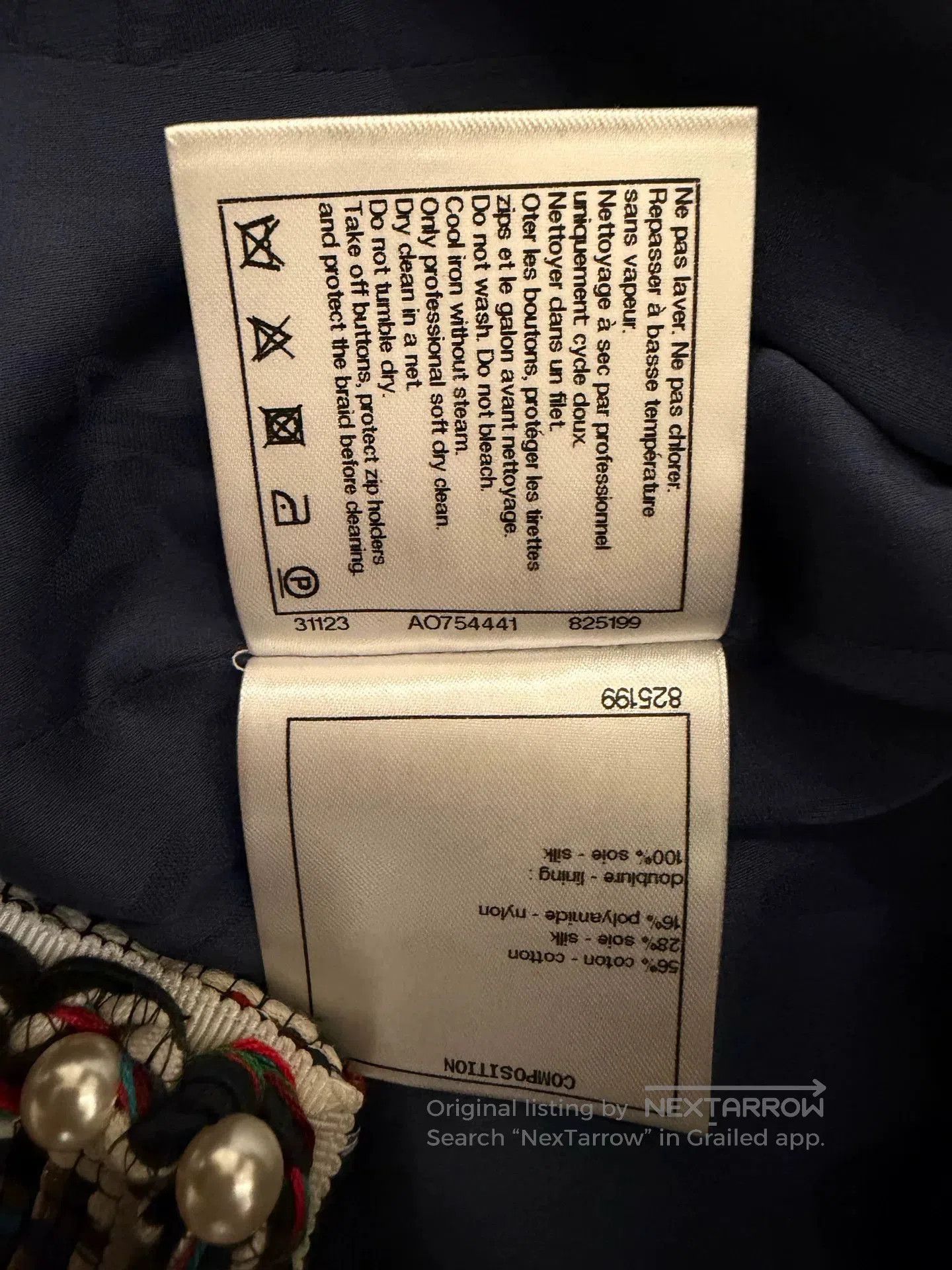 Chanel Chanel Long Tweed Pearl Coat. Size US XS / EU 42 / 0 - 4 Thumbnail
