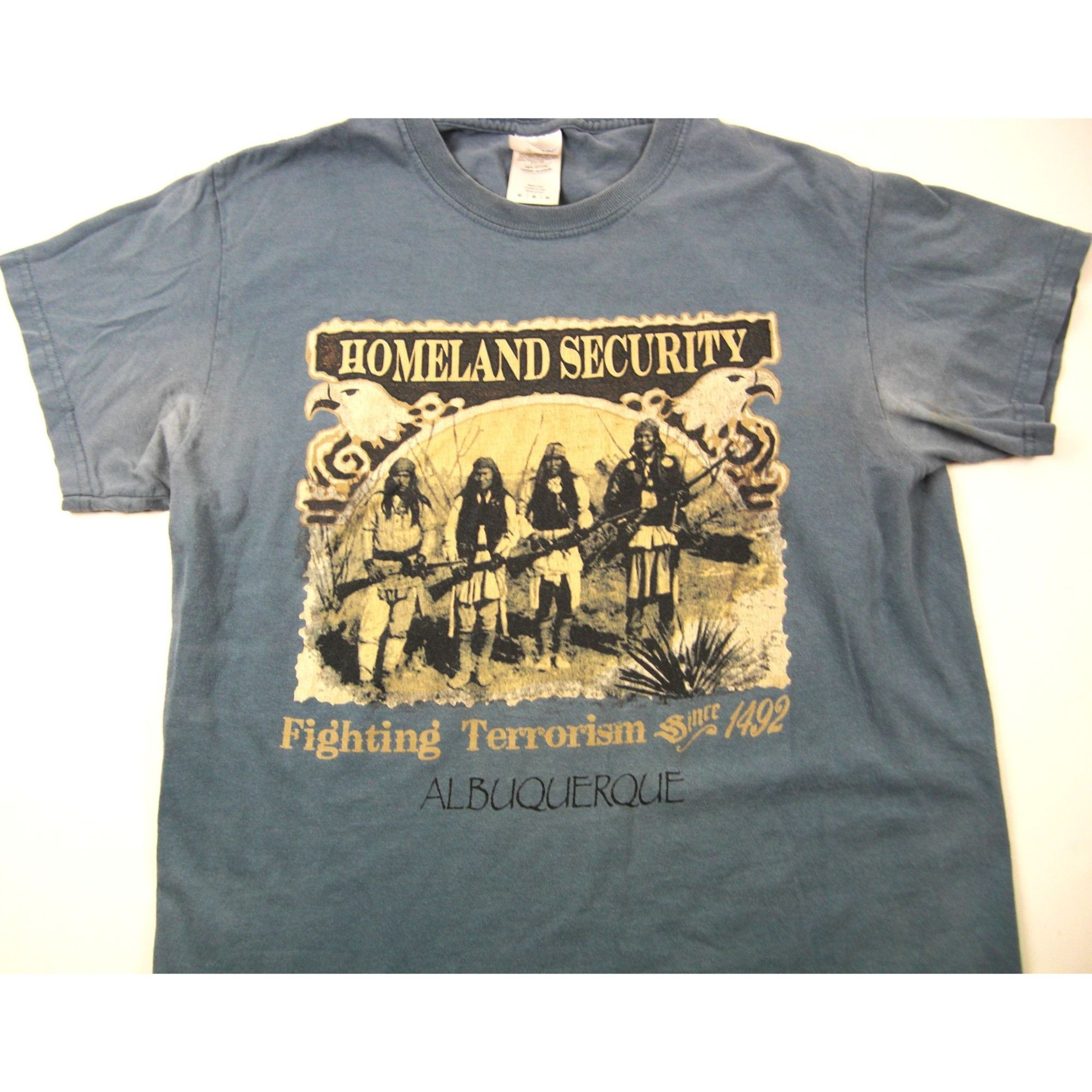 Other Homeland Security Fighting Terrorism Since 1492 Mens M Blue Size US M / EU 48-50 / 2 - 1 Thumbnail