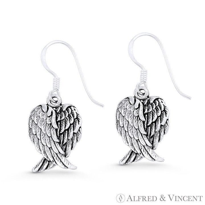 Other Angels Wings Dangling Earrings.925 Sterling Silver Size ONE SIZE - 1 Preview