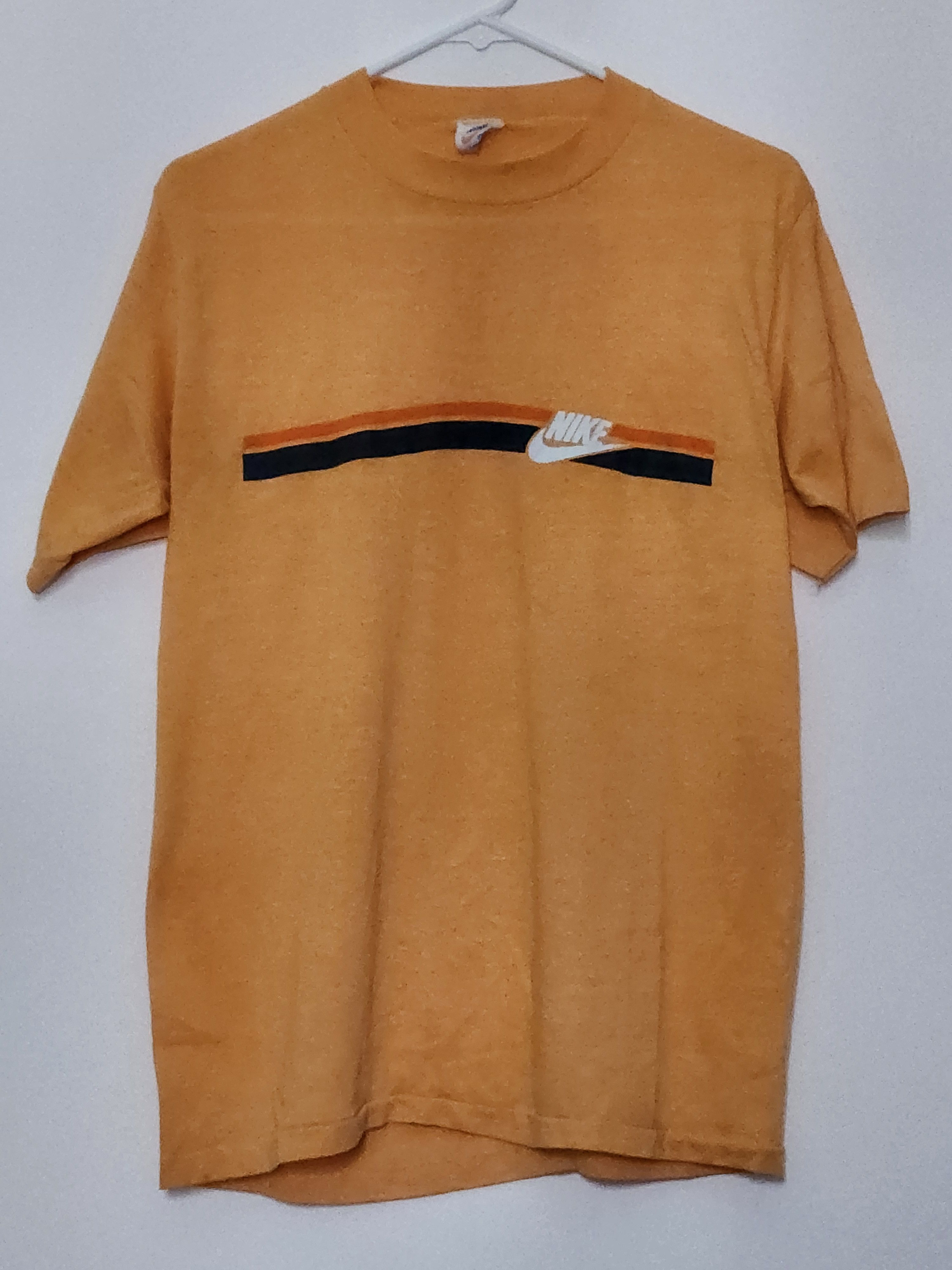 Nike Vintage 70s Nike Orange Tag Made in USA Striped Swoosh Size US L / EU 52-54 / 3 - 1 Thumbnail