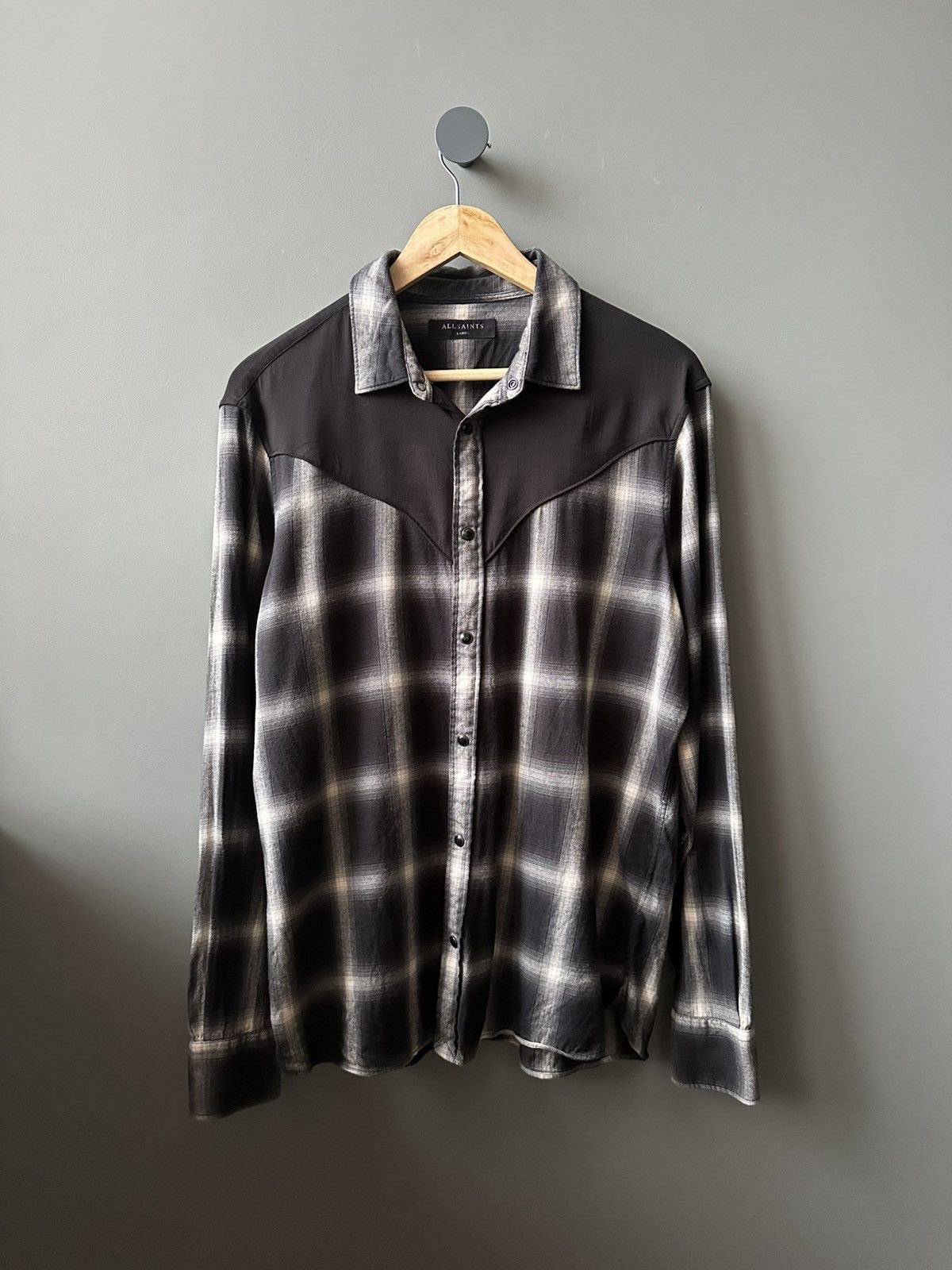 Allsaints Allsaints Tia Wait LS Western Check Shirt Size L Size US L / EU 52-54 / 3 - 1 Thumbnail