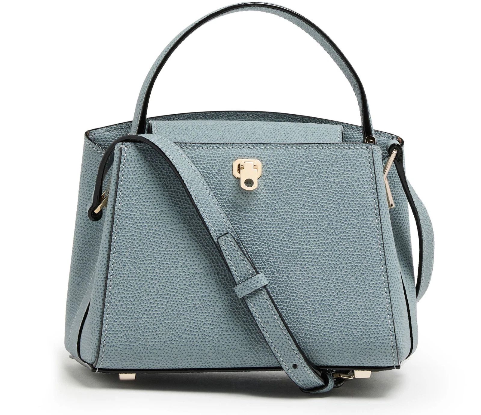 Valextra VALEXTRA Brera Micro Niagara Blue Leather Xbody Bag Size ONE SIZE - 1 Thumbnail