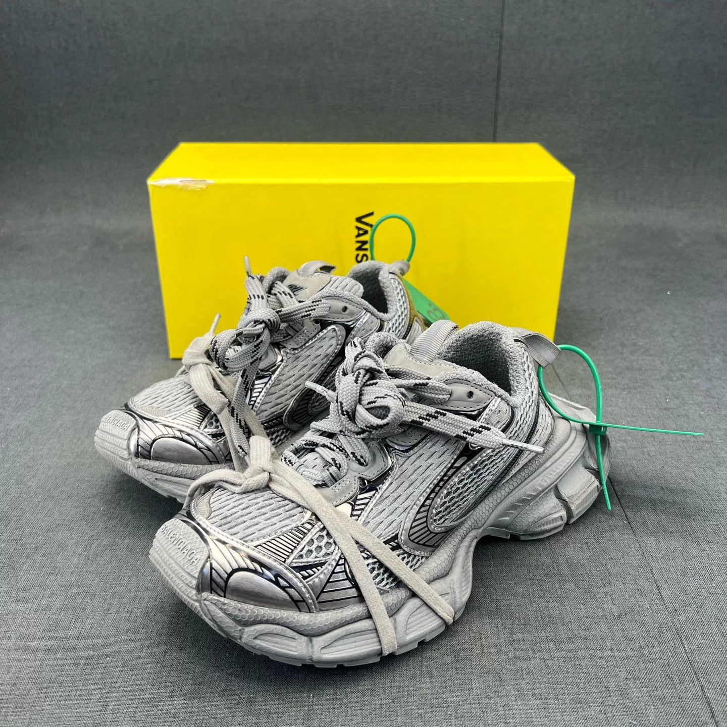 Balenciaga 3xl Silver Gray 35 Worn 2x Like New