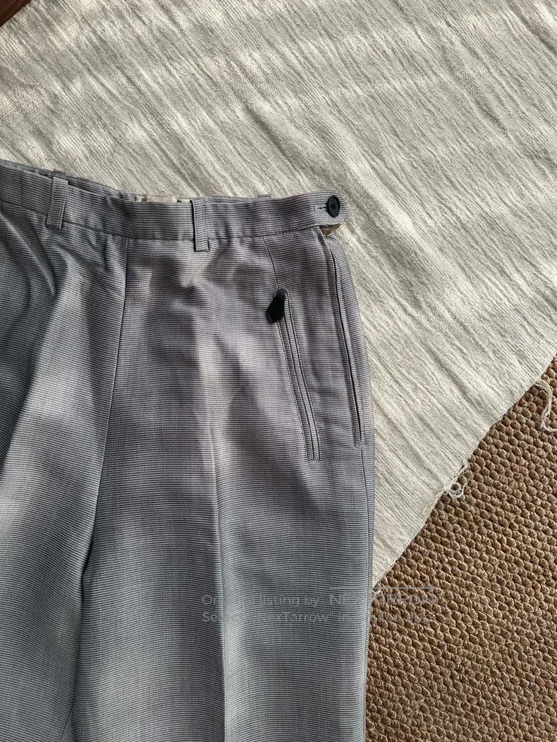 Hermes Hermes Silk Narrow Suit Pants, Silver Size 27" / US 4 / IT 40 - 5 Thumbnail