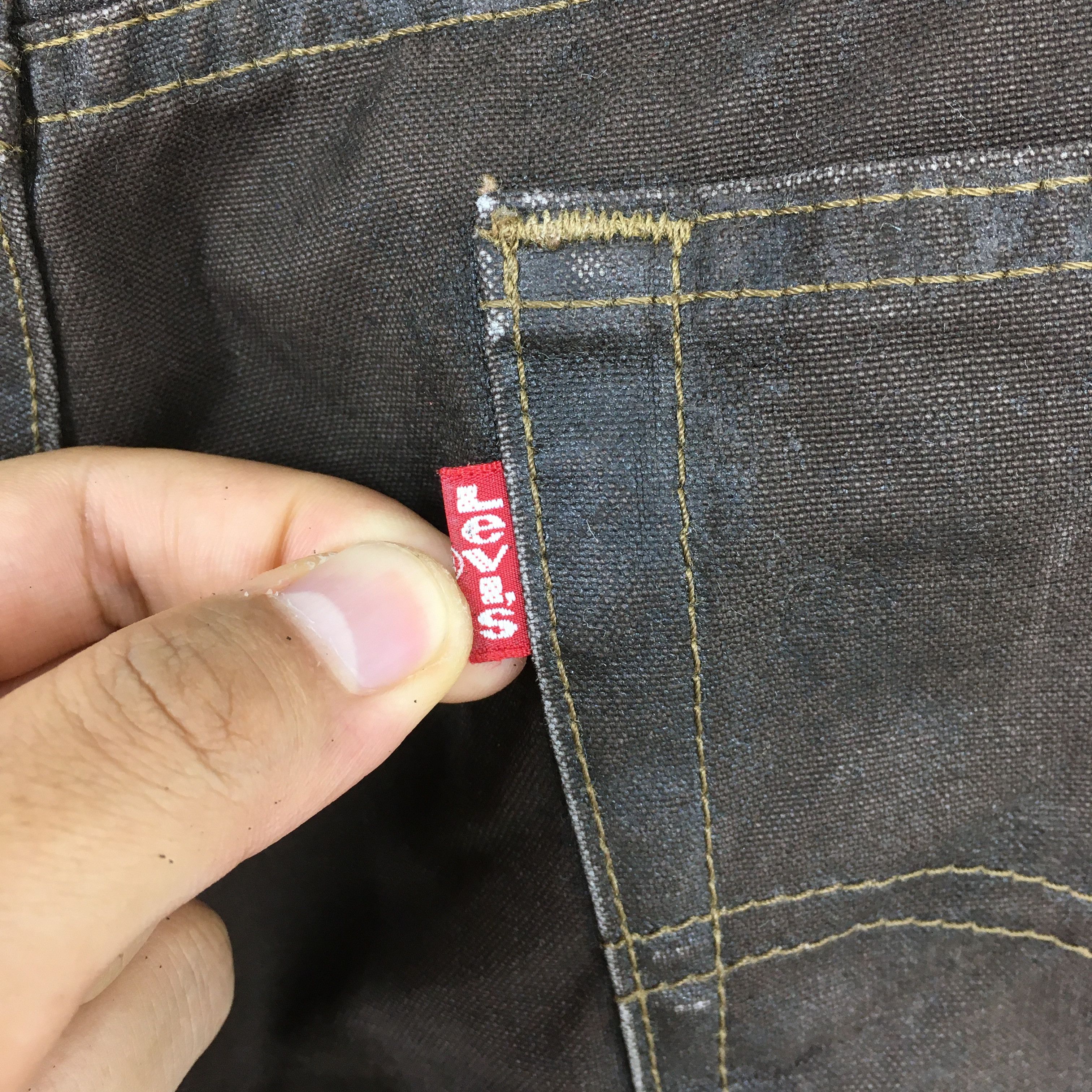 Levi's Size 31x31 Vintage Levi's 517 Wax Brown Jeans S1153 Size US 31 - 12 Thumbnail