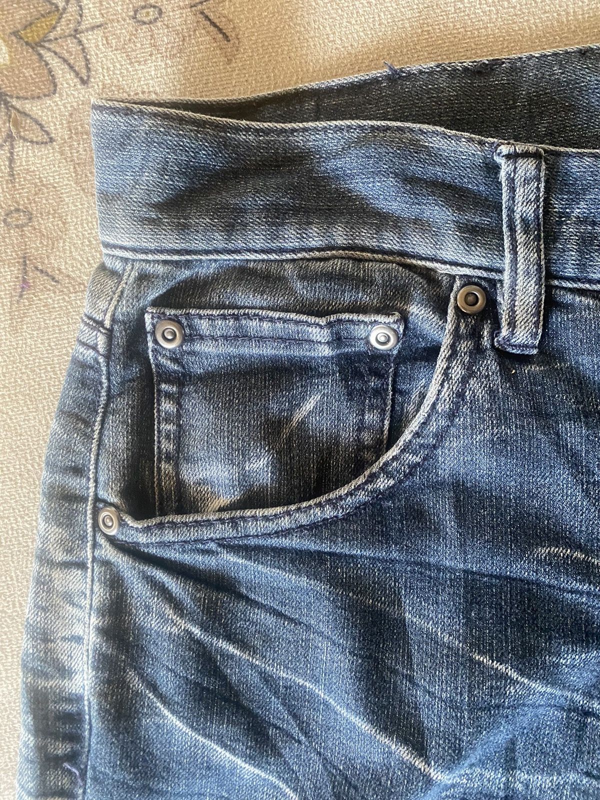 Japanese Brand Japanese Brand Lightning Style Distressed Denim Size US 32 / EU 48 - 4 Thumbnail