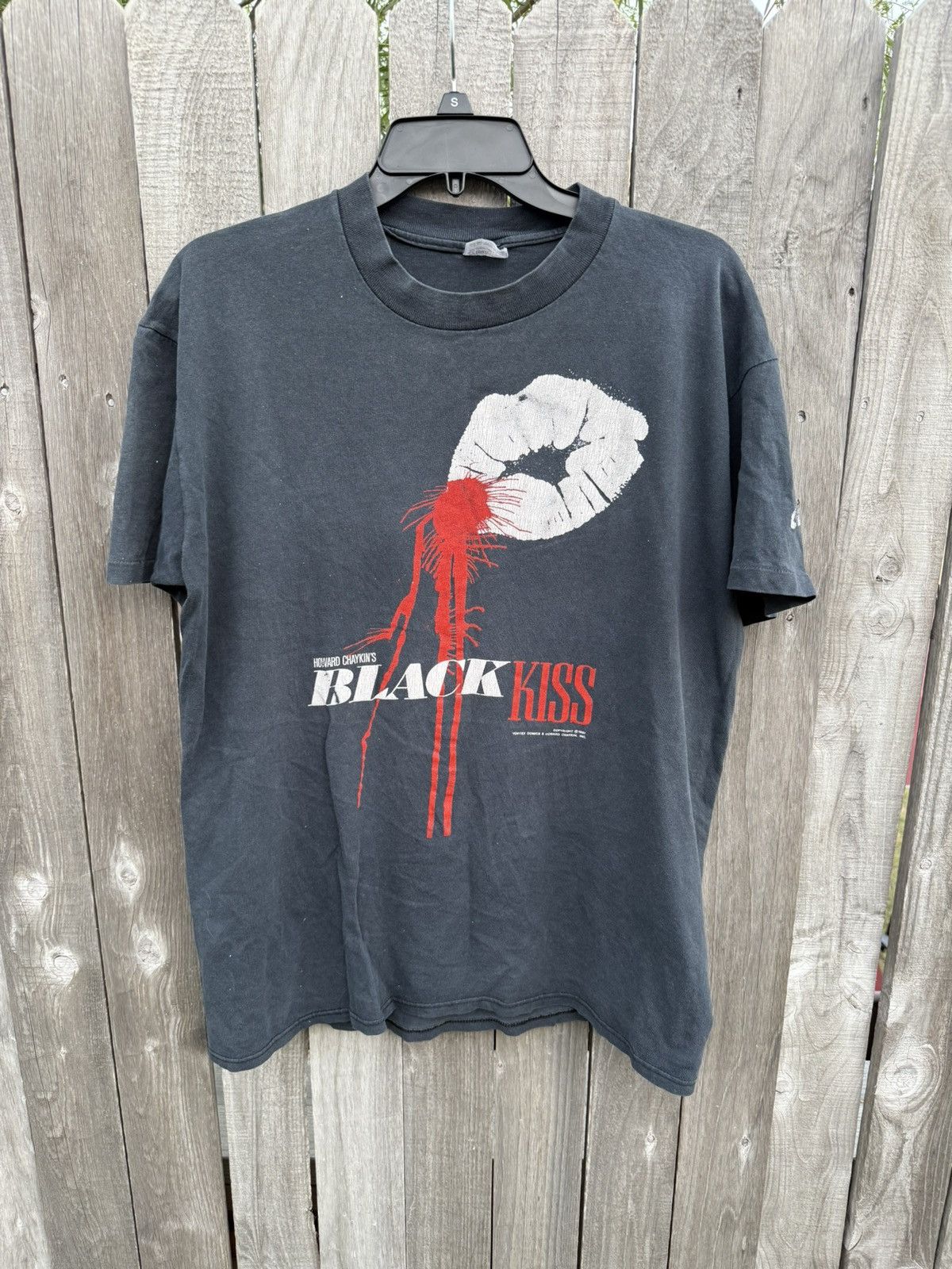 Vintage 1987 Black Kiss Comics Tshirt