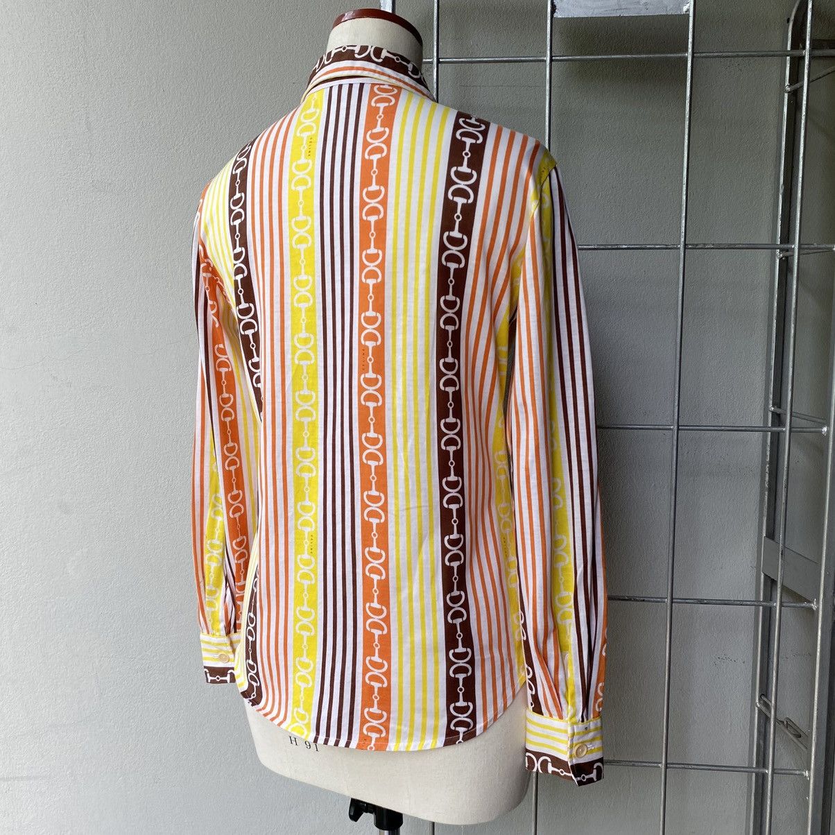 Celine CELINE etro Chain Stripe Button-Up Shirt Size XS / US 0-2 / IT 36-38 - 20 Thumbnail