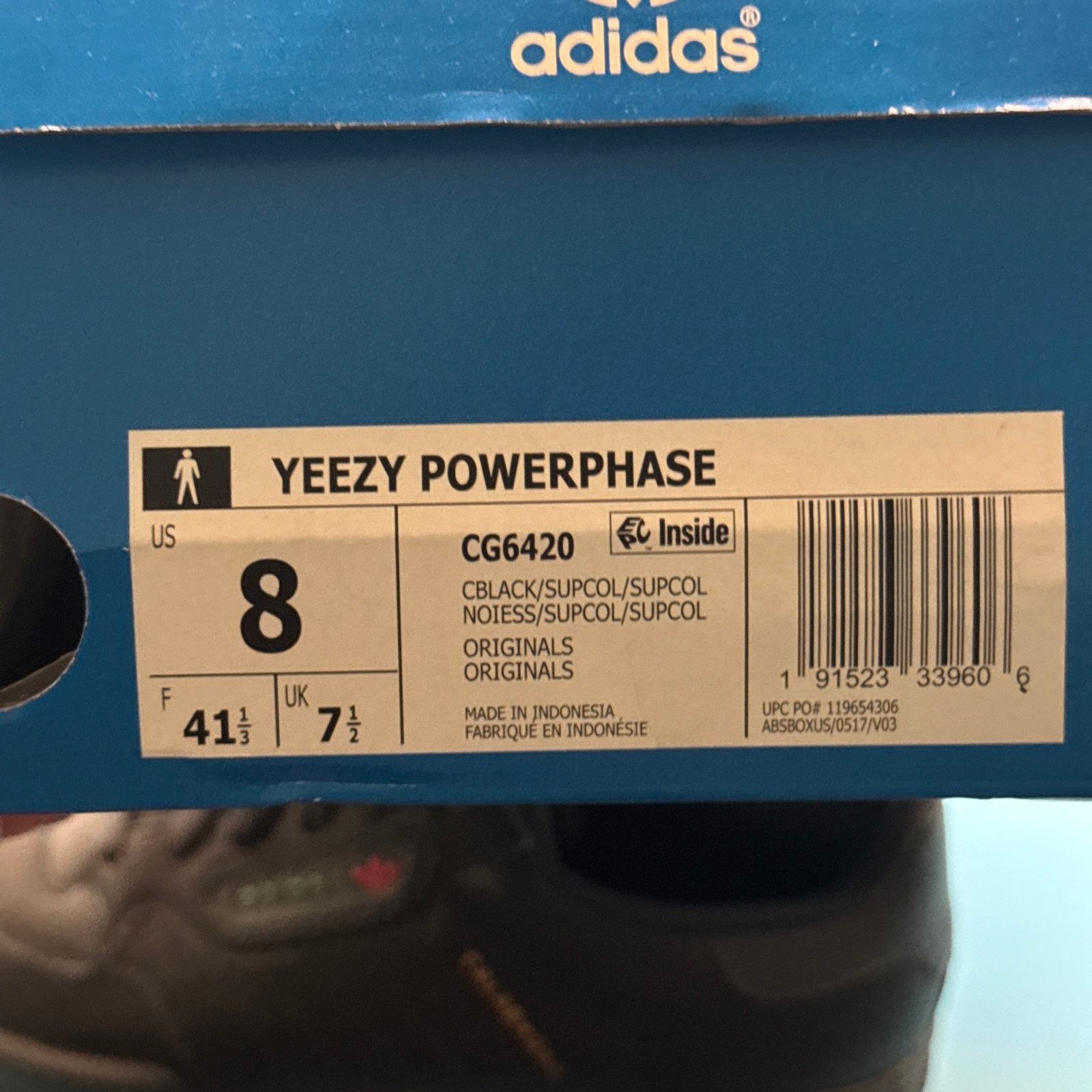 Adidas adidas Yeezy Powerphase Calabasas Core Black m8 Size US 8 / EU 41 - 13 Thumbnail