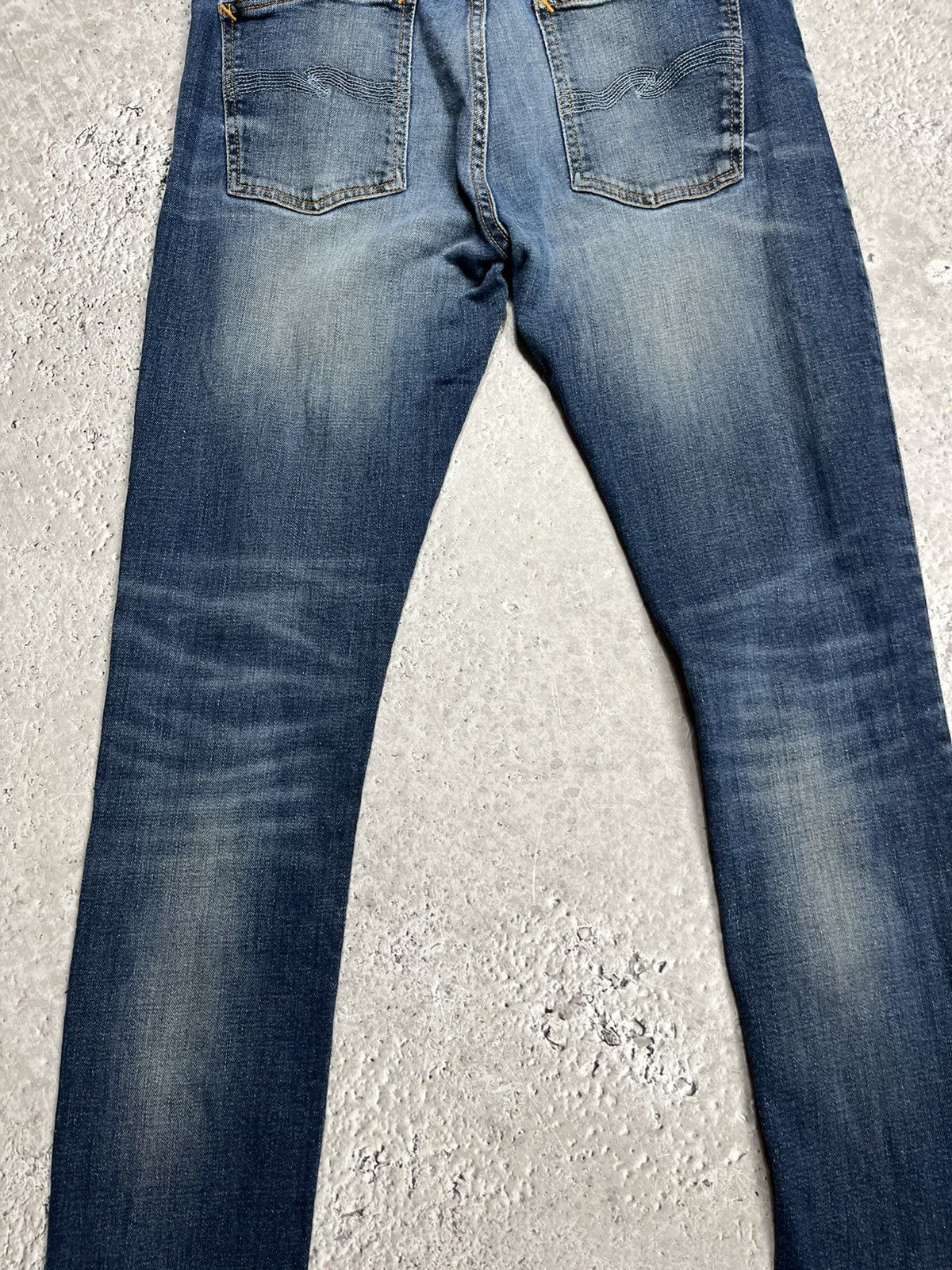 Nudie Jeans Nudie Jeans Skinny Fit Organic Denim Jeans W33 L30 Blue Size US 33 - 4 Thumbnail