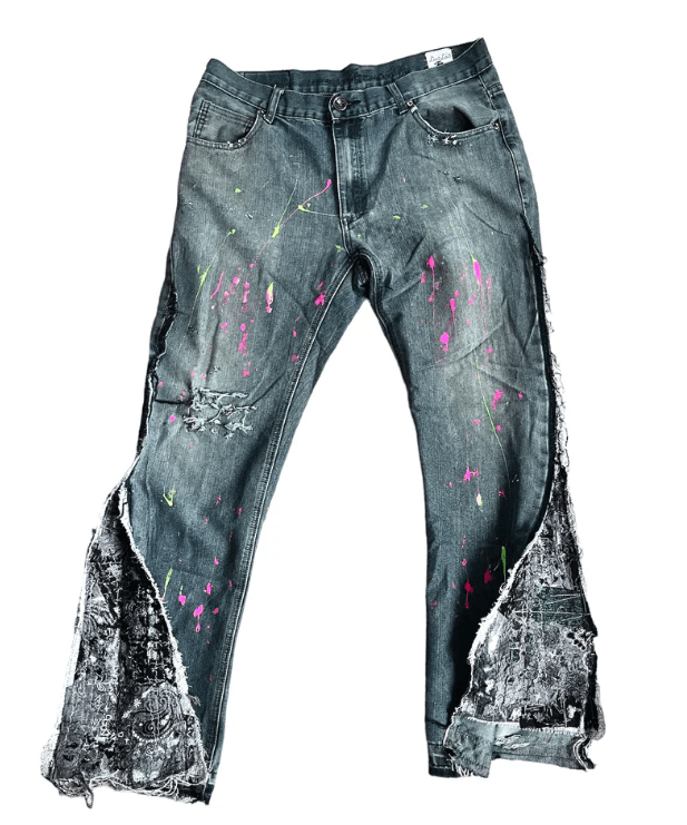 Beverly Hills Polo Club Custom Bell Bottom Distressed Jeans Size US 32 / EU 48 - 1 Preview
