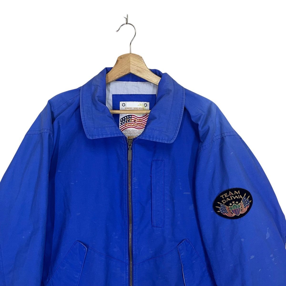 DAIWA Vintage 90s Team Daiwa Fishing Equipment Zipper Jacket Size US L / EU 52-54 / 3 - 2 Thumbnail