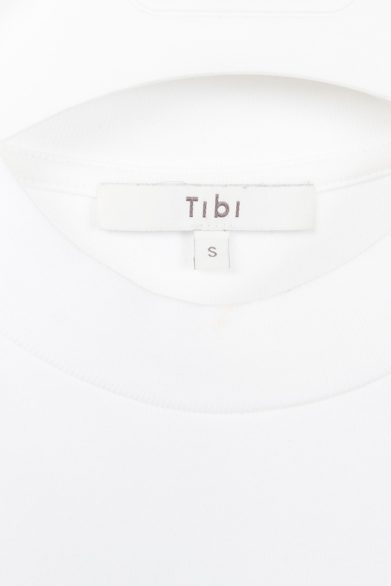 Tibi Tibi Fundamentals Perfect Unisex White T-Shirt Size S / US 4 / IT 40 - 4 Thumbnail