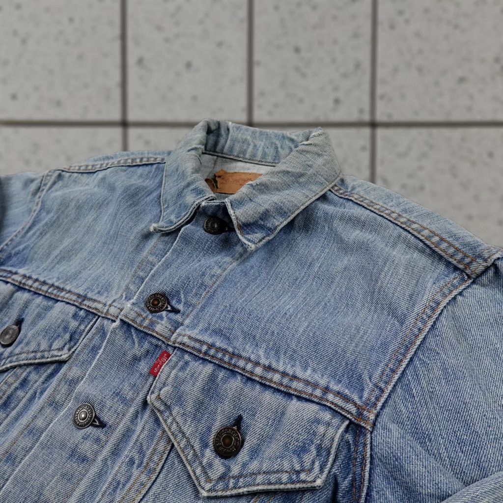 Levi's VTG Levi's Jacket Mens 36 Blue Denim Type III Trucker Western Coat 70s 80s USA Jeans Size US XXS / EU 40 - 1 Thumbnail