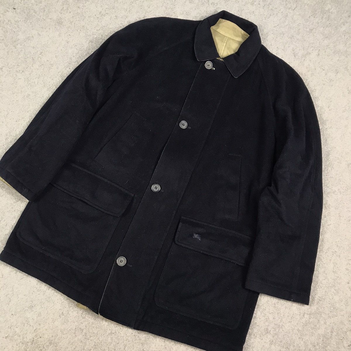 Burberry × Burberry Prorsum BURBERRY LONDON WOOL NAVY PARKAS COAT JACKET Size US L / EU 52-54 / 3 - 5 Thumbnail