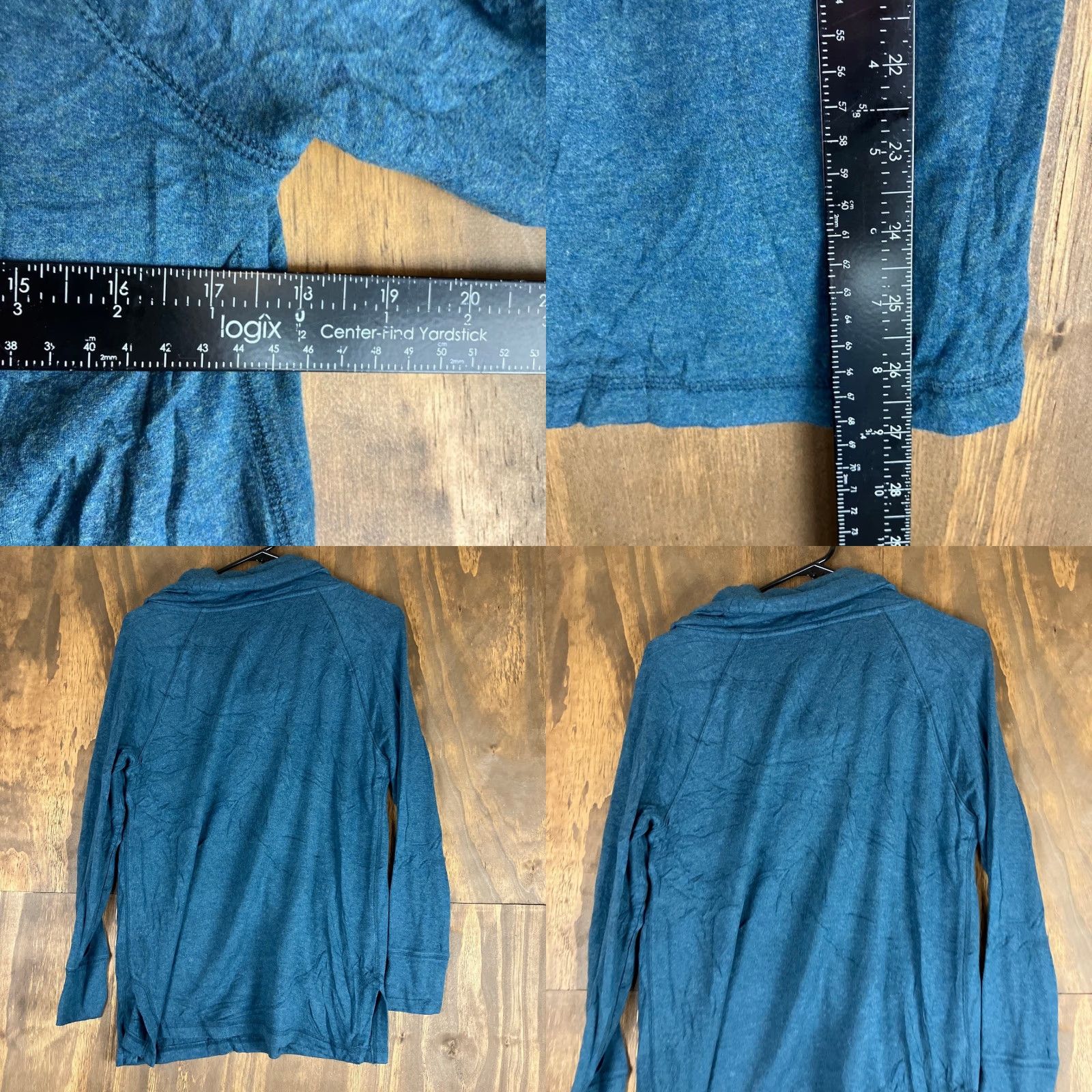 Lou & Grey Lou & Grey Womens Sweater Teal Cowl Neck Long Sleeve Soft Stretch Medium Size M / US 6-8 / IT 42-44 - 8 Thumbnail