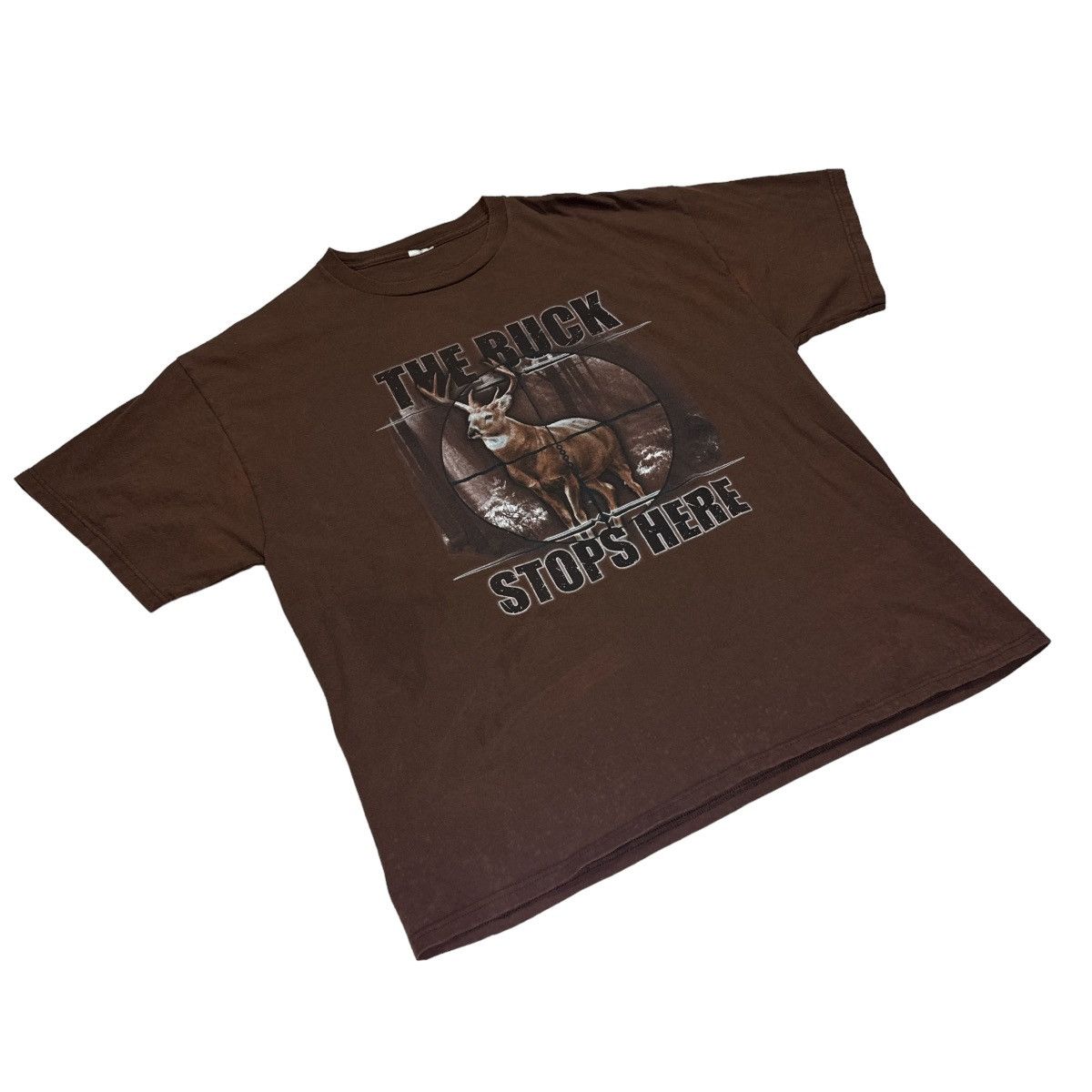 Vintage Vintage “The Buck Stops Here” T Shirt Size US XL / EU 56 / 4 - 4 Thumbnail