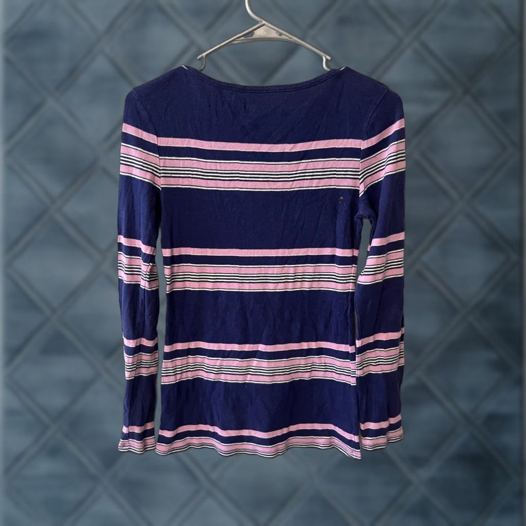 Old Navy Old Navy Shirt Women's M Multicolor Striped Long Sleeve Boat Neck Shirt Size M / US 6-8 / IT 42-44 - 1 Thumbnail