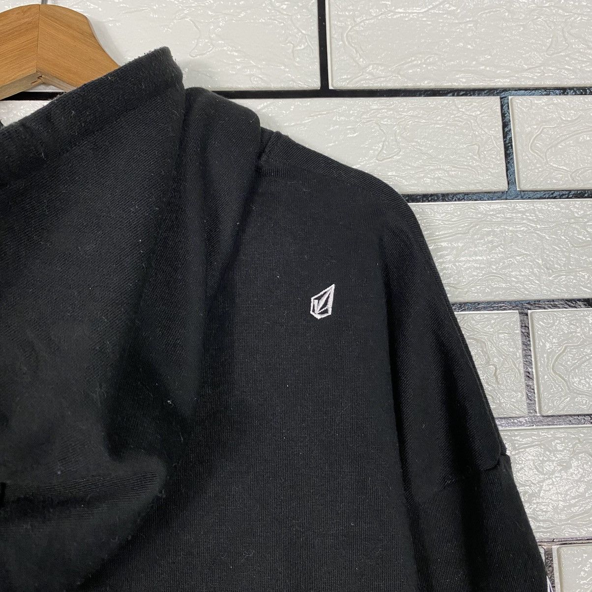 Japanese Brand 📌Cropped Striped Biker Hoodie Sweatshirt Volcom Big Logo Size US M / EU 48-50 / 2 - 12 Thumbnail