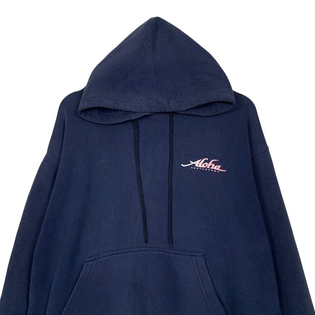 Vintage 90’s ALOHA Surfboards Pullover Hoodie Sweatshirt #3612-C165 Size US L / EU 52-54 / 3 - 5 Thumbnail