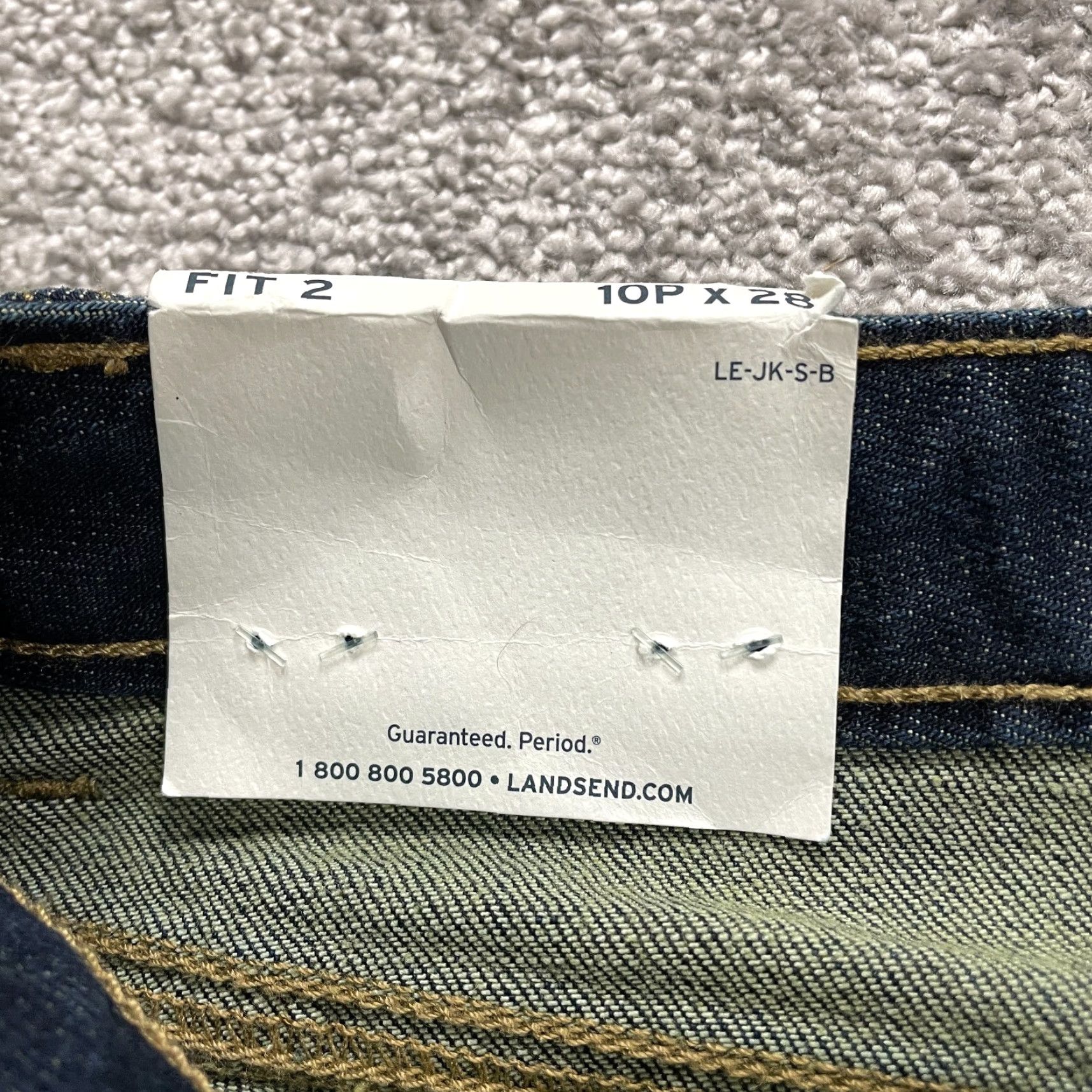 Lands' End Vintage Lands' End Fit 2 Women's Denim Jeans Size 10P Dark Wash Bootcut Mid Rise 33x27 NWT Size 32" / US 10 / IT 46 - 5 Thumbnail