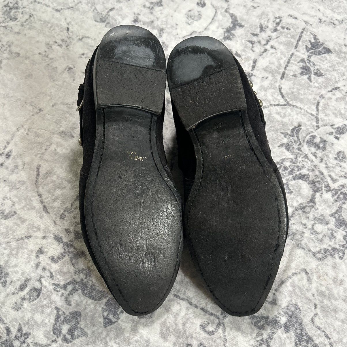 Saint Laurent Paris Saint Laurent Paris Suede Jodhpur Studded Ankle Boots Size US 7.5 / EU 40-41 - 7 Thumbnail