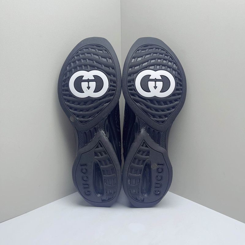 Gucci Gucci RUN Knitted Low-Top Casual Sneakers - Size US 12.5 / EU 45-46 - 4 Thumbnail