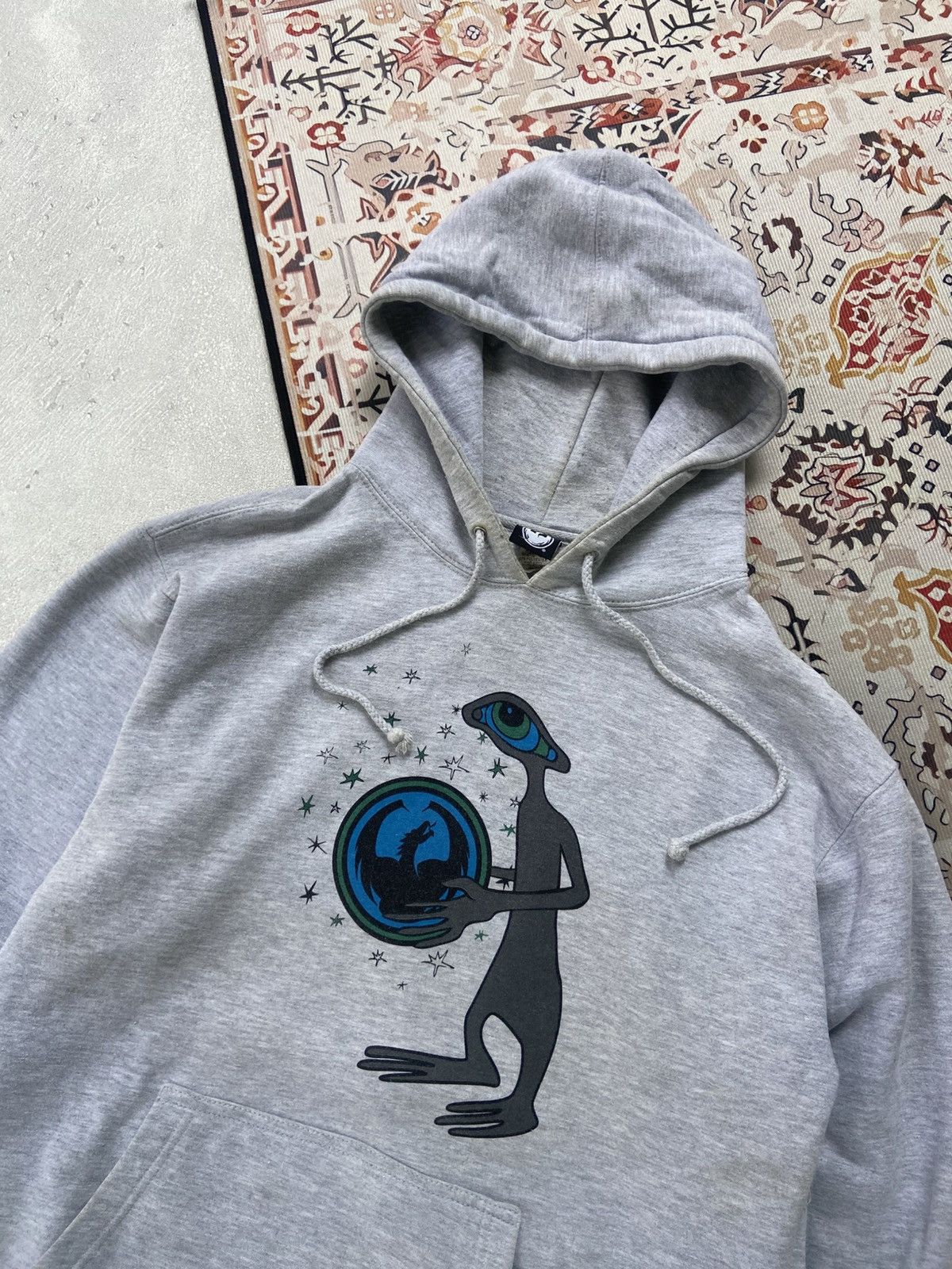 Hook-Ups Vintage 90s Dragon Skateboard hoodie Alien workshop skate Size US M / EU 48-50 / 2 - 2 Thumbnail