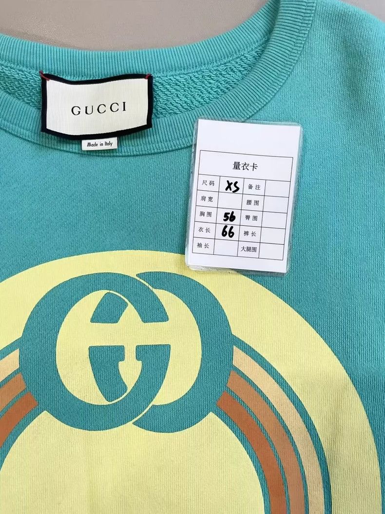 Gucci Gucci Lake blue logo sweatshirt 2501-Nextarrow Size US XS / EU 42 / 0 - 7 Thumbnail