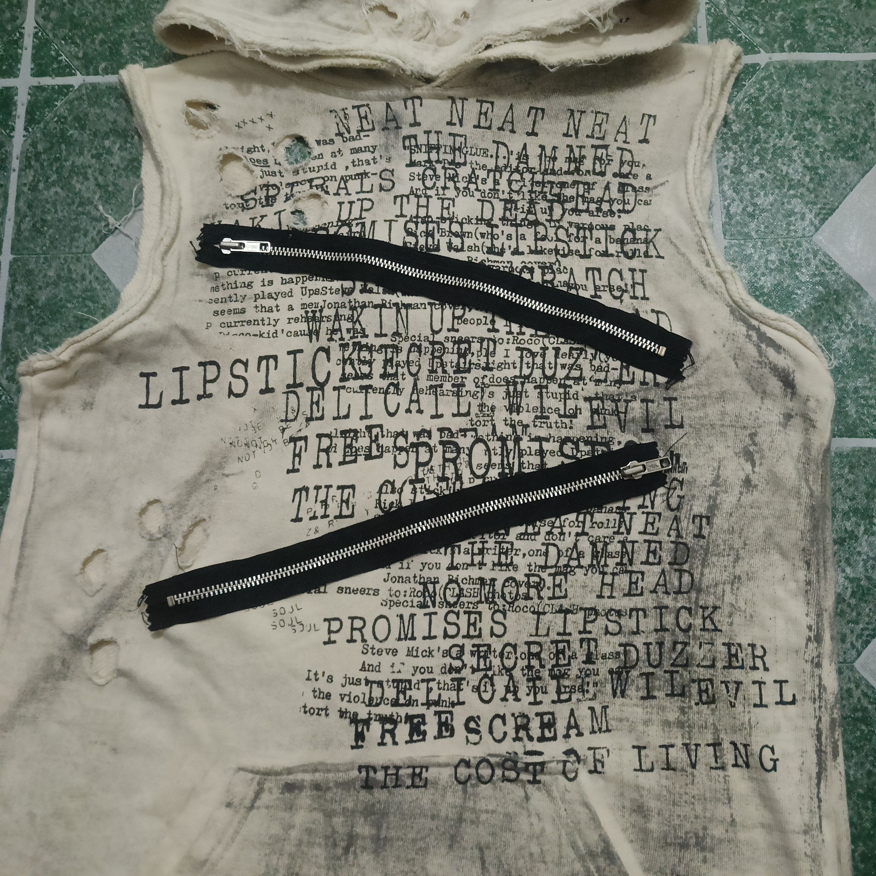 14th Addiction H. Anarchy Hoodie Sleeveless Rock Punk Style Size US M / EU 48-50 / 2 - 3 Thumbnail