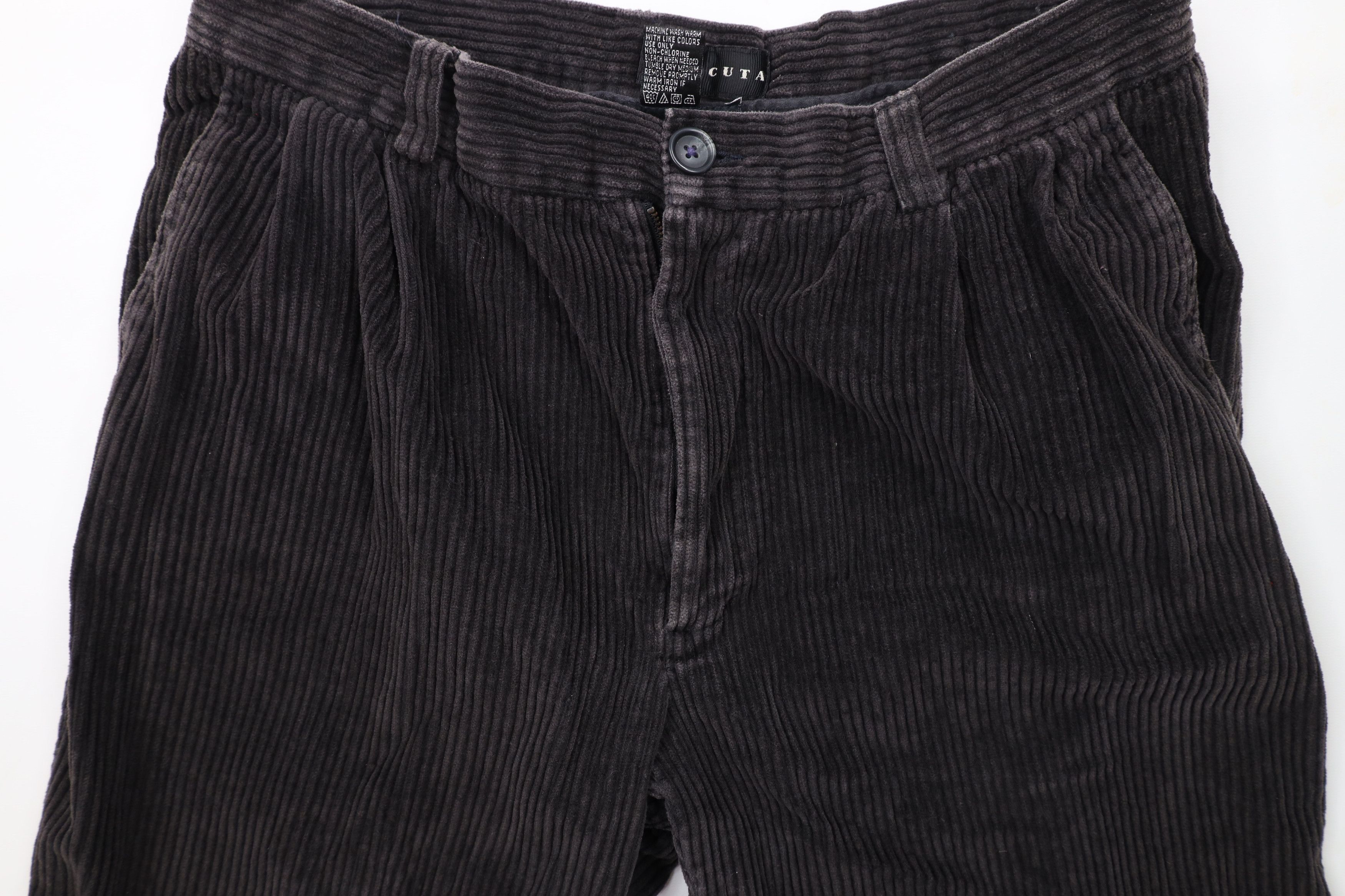 Vintage Vintage 90s Streetwear Pleated Wide Leg Corduroy Chino Pants Size US 34 / EU 50 - 9 Thumbnail