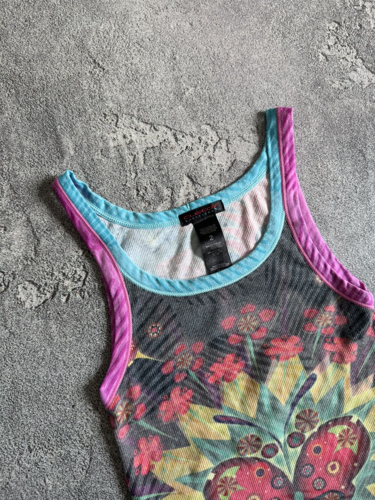 Custo Barcelona × Designer Custo Barcelona 2size all printed tank top sleeveless shirt Size S / US 4 / IT 40 - 2 Thumbnail