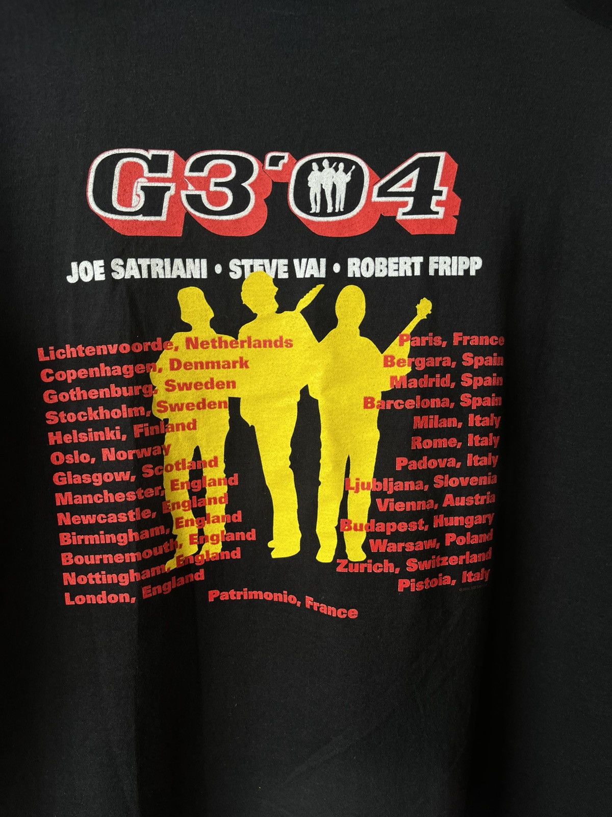 Band Tees G3 Joe Satriani 2004 Tour Vintage T Shirt Rock Band Tee Punk Size US L / EU 52-54 / 3 - 5 Thumbnail