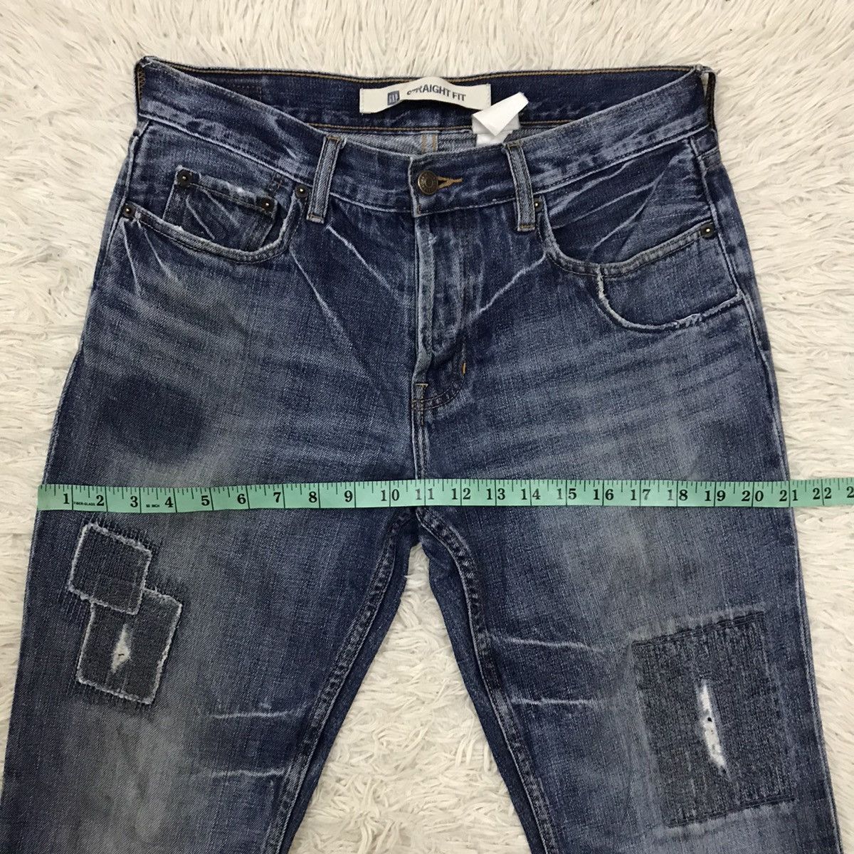 Gap Gap Patchwork Design Straight Fit Denim Jeans Size US 30 / EU 46 - 17 Thumbnail