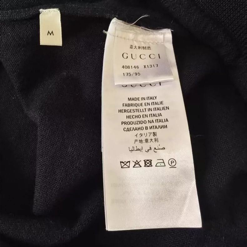 Gucci GucciTie-type low V-neck sweater knitwear 2503-Nextarrow Size US M / EU 48-50 / 2 - 4 Thumbnail