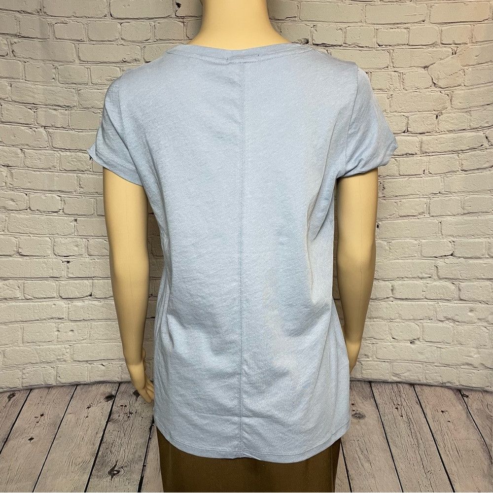 ATM Anthony Thomas Melillo NWT New $95 ATM Vintage Jersey Crewneck Blue Grey Tee Size Size S / US 4 / IT 40 - 4 Thumbnail