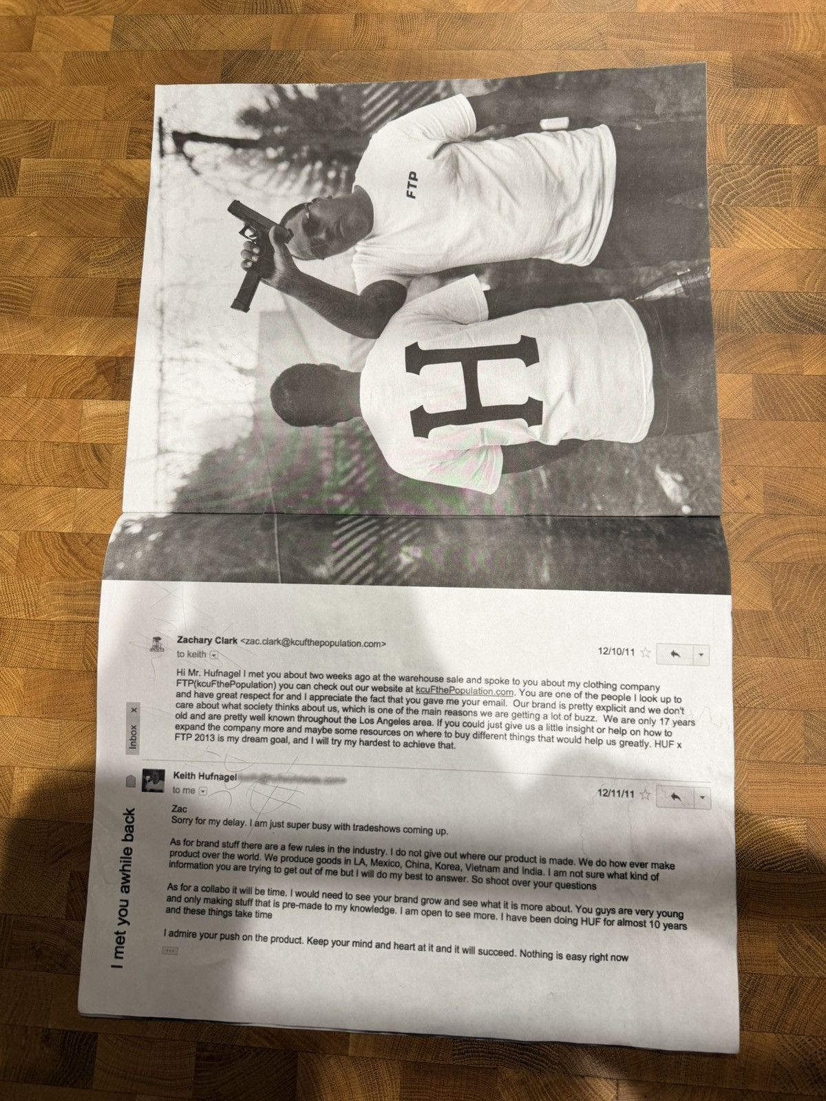 Fuck The Population SIGNED FTP x HUF Magazine Zine 2016 Size ONE SIZE - 6 Thumbnail