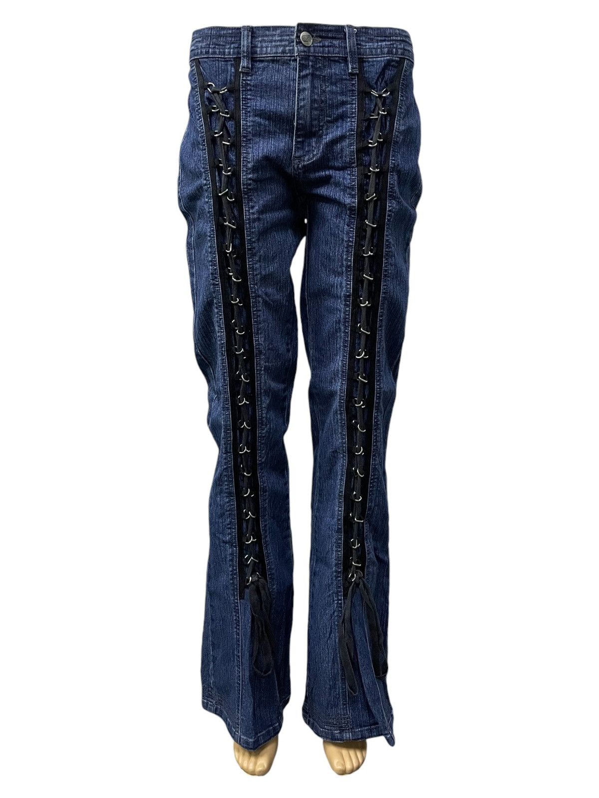 Other Clash Jeans Archive Bondage Junya Style Flare Denim Size US 33 - 3 Thumbnail