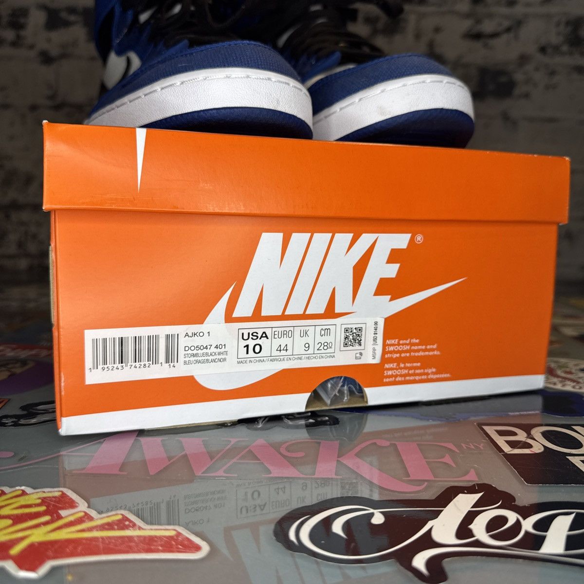 Nike Air Jordan 1 Retro AJKO Storm Blue Sz 10 Worn Once OG Box Size US 10 / EU 43 - 7 Thumbnail