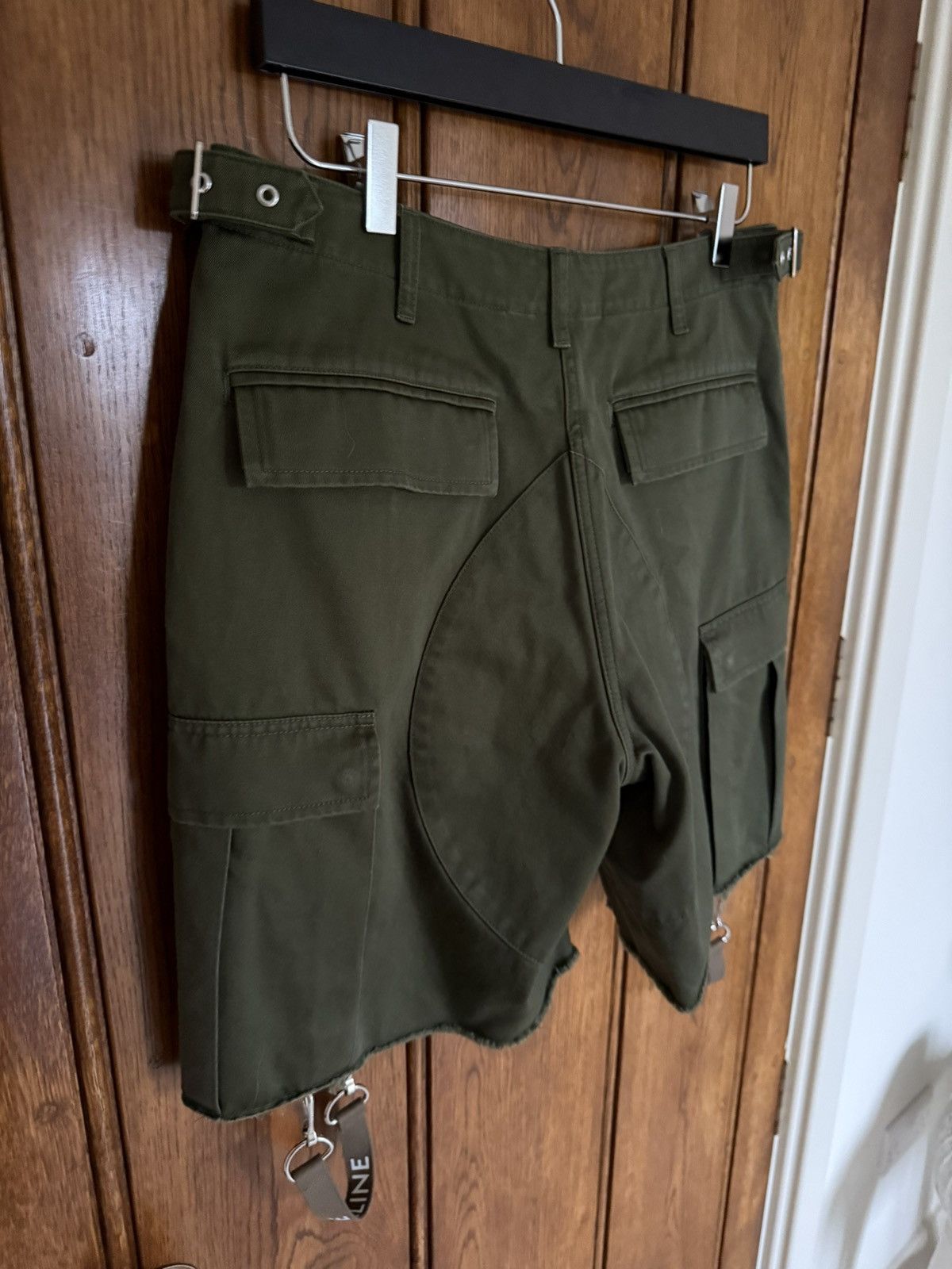 Celine Celine green cargo shorts with Celine logo straps 52 Hedi Size US 36 / EU 52 - 16 Thumbnail