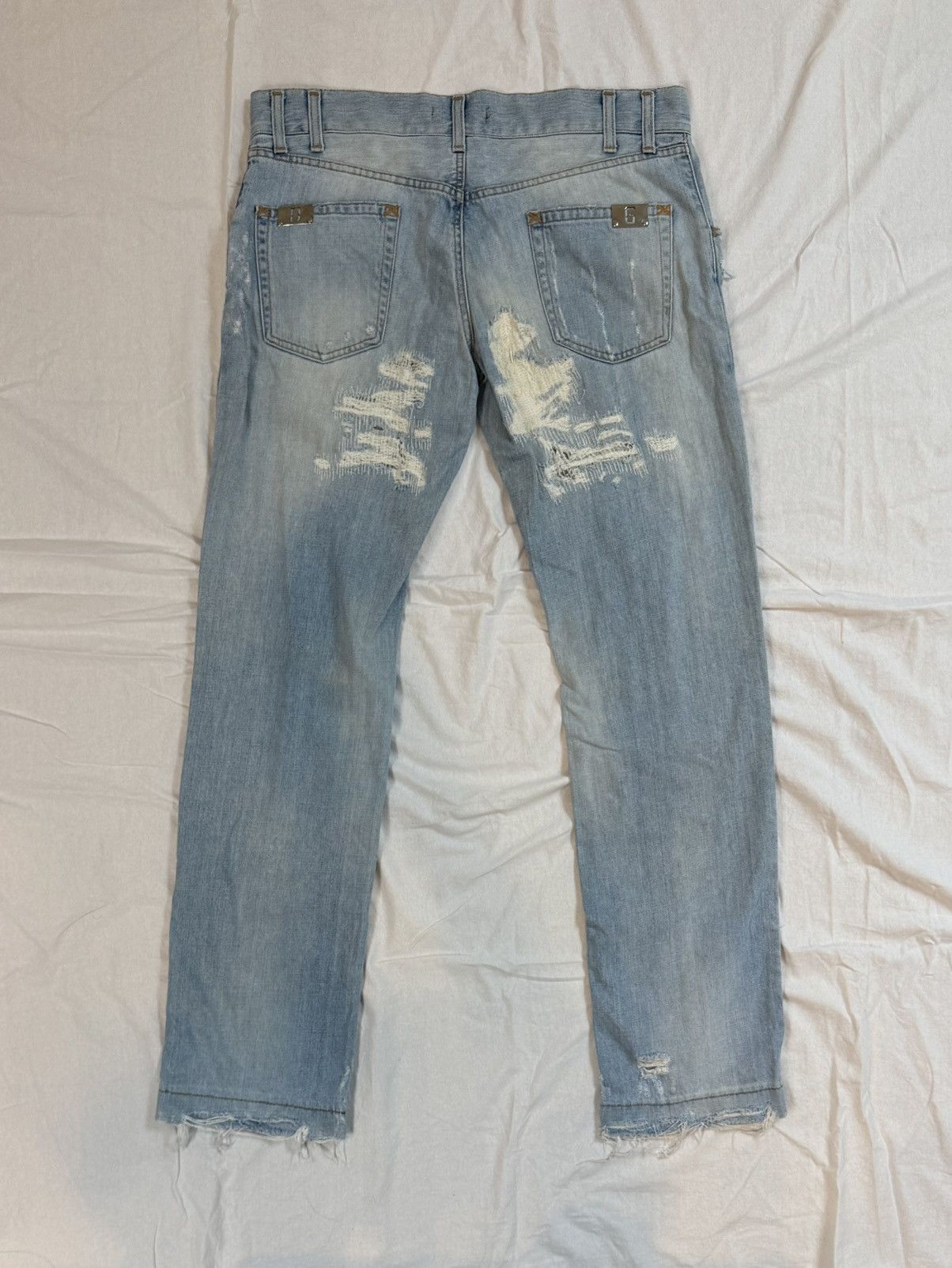 Dolce & Gabbana Dolce & Gabbana Distressed Denim Size US 34 / EU 50 - 2 Thumbnail