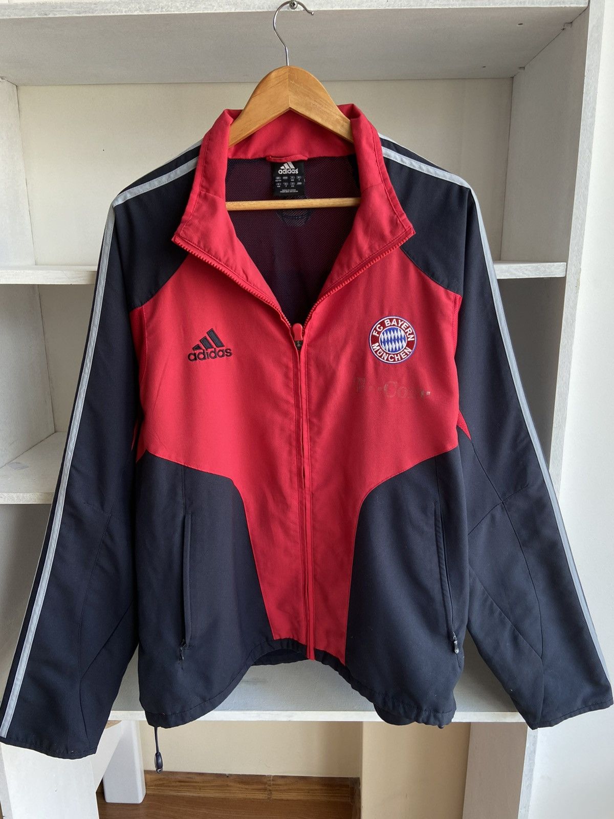 Adidas Vintage Adidas Bayern Munich Football Track Jacket 00s Size US L / EU 52-54 / 3 - 2 Thumbnail