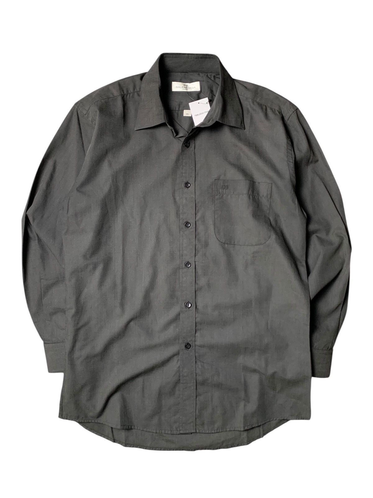 Balenciaga × Vintage 1990s Balenciaga BB Shirt Size US M / EU 48-50 / 2 - 1 Thumbnail