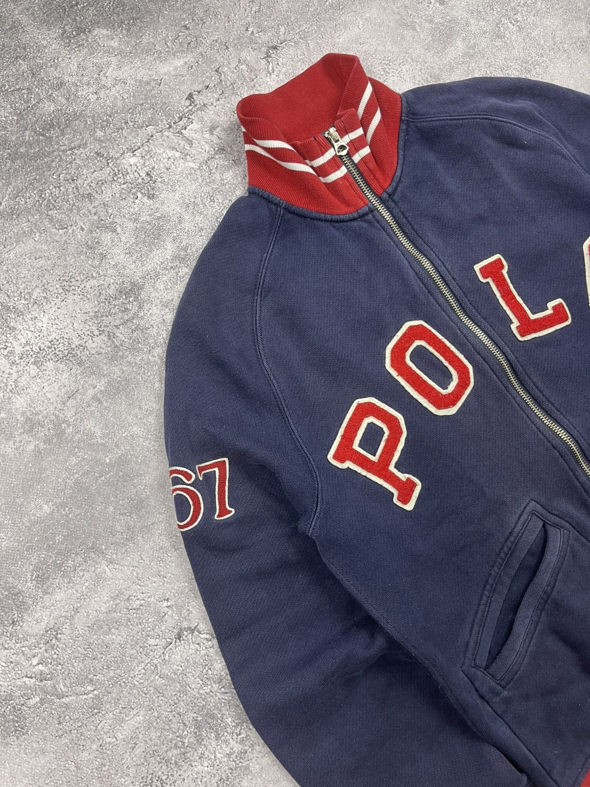 Polo Ralph Lauren Vintage Polo Ralph Lauren Zip Up Sweatshirt Spellout Logo Size US S / EU 44-46 / 1 - 7 Thumbnail